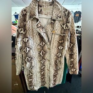 Size 12 Michael Kors Snake Print Trench coat